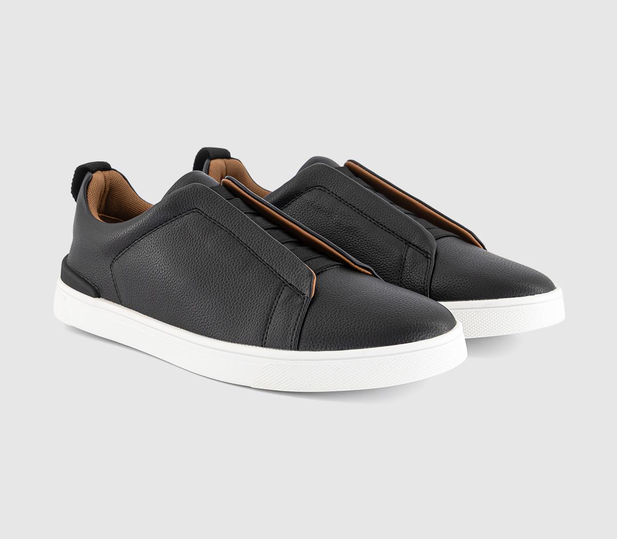 OFFICECorbett Elastic Slip On Trainers OFFICECorbett Elastic Slip On TrainersBlack