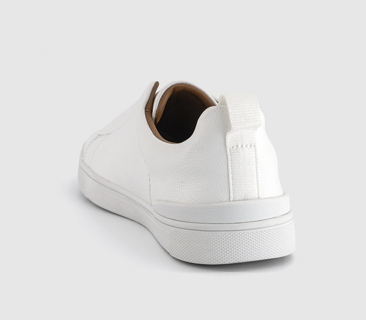 OFFICECorbett Elastic Slip On Trainers OFFICECorbett Elastic Slip On TrainersWhite