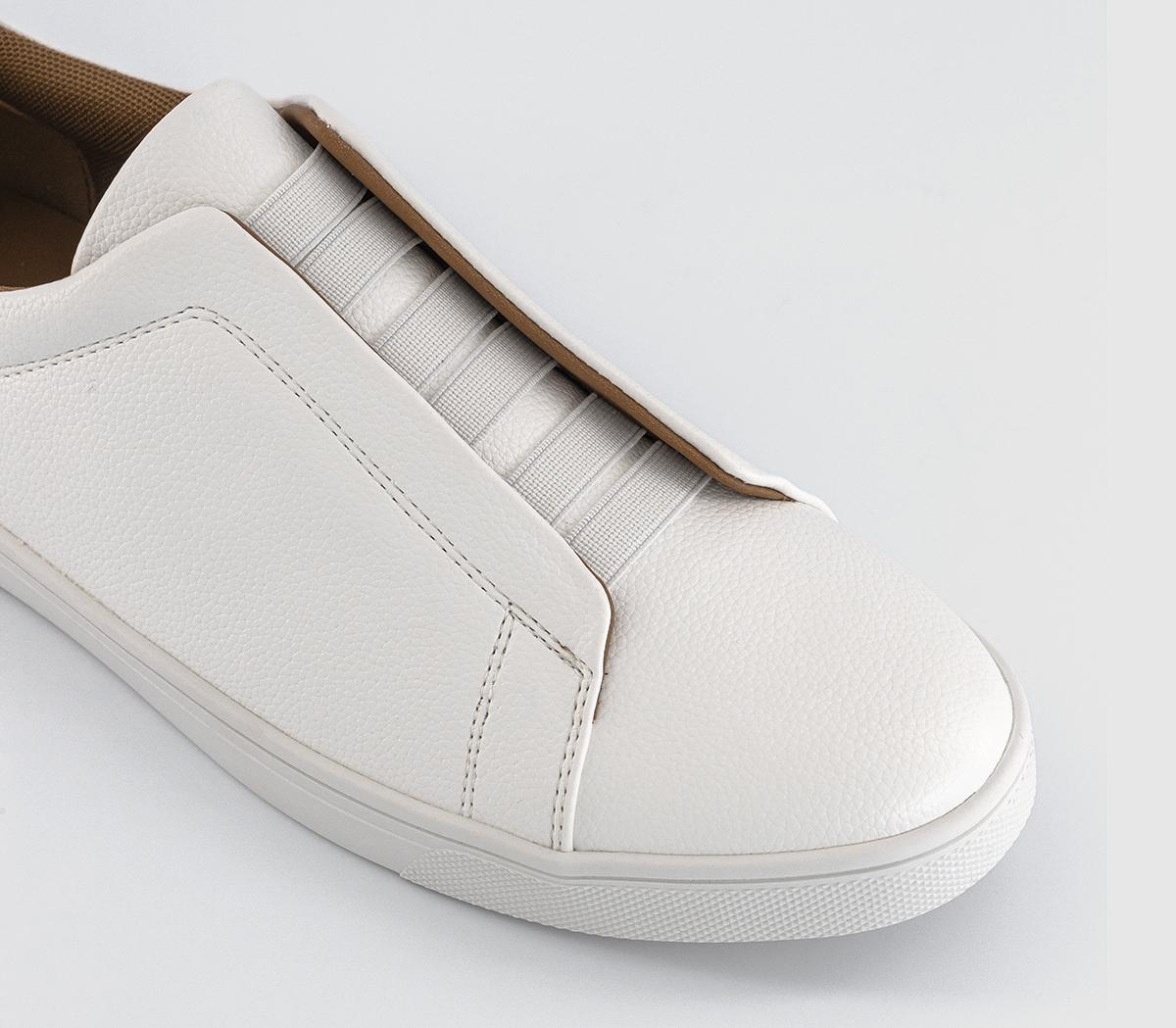 OFFICECorbett Elastic Slip On Trainers OFFICECorbett Elastic Slip On TrainersWhite