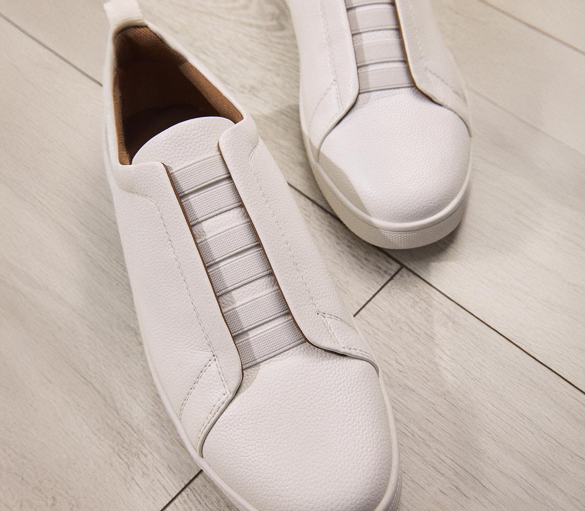 OFFICECorbett Elastic Slip On Trainers OFFICECorbett Elastic Slip On TrainersWhite