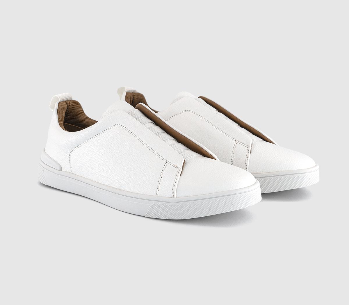 OFFICECorbett Elastic Slip On Trainers OFFICECorbett Elastic Slip On TrainersWhite