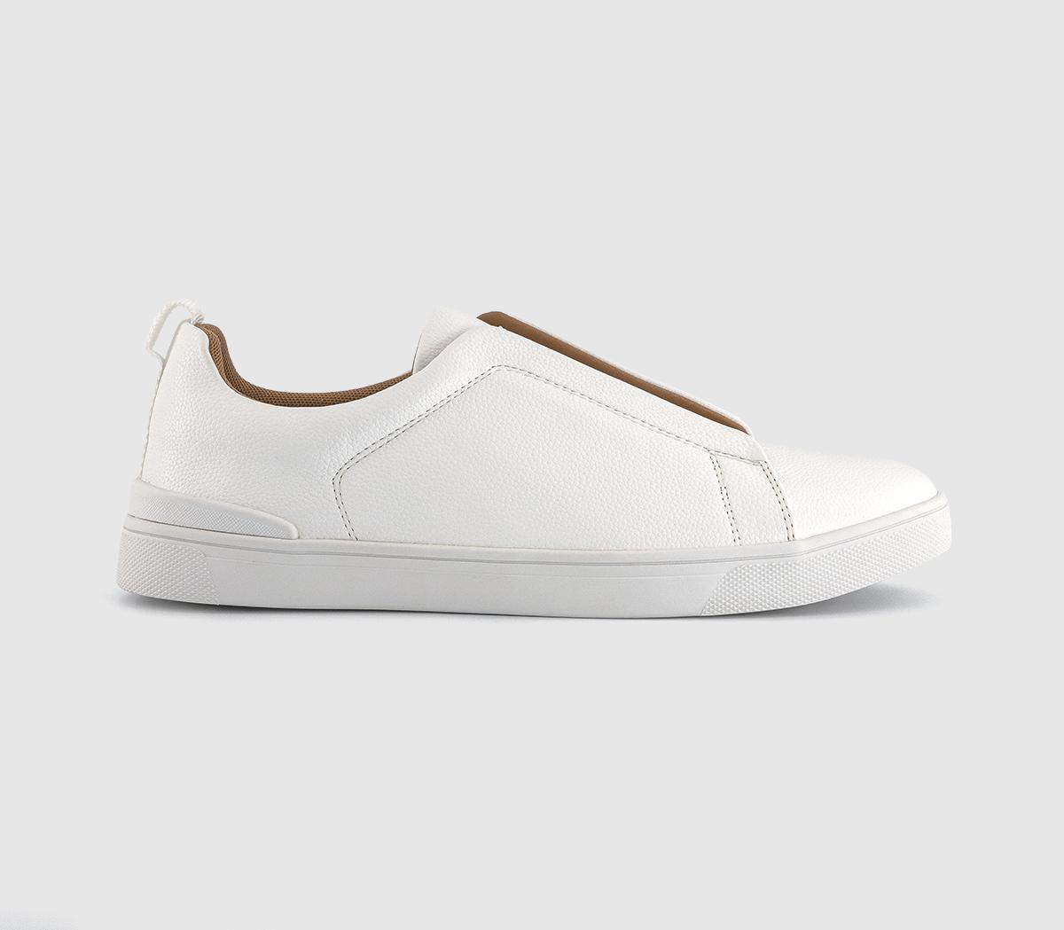 OFFICECorbett Elastic Slip On Trainers OFFICECorbett Elastic Slip On TrainersWhite