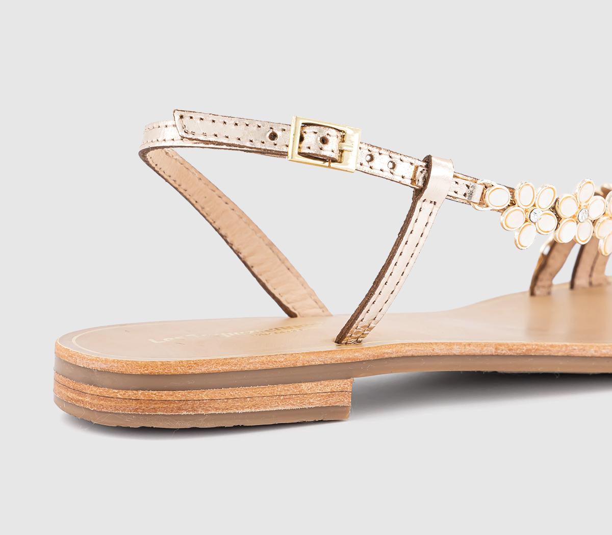 Les TropeziennesHofella Floral Sandals Les TropeziennesHofella Floral SandalsGold