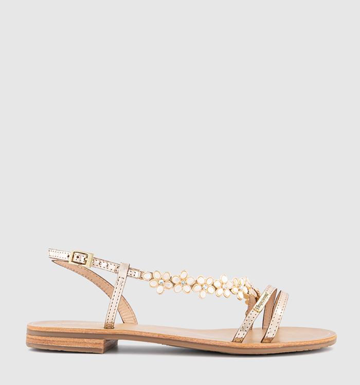 Les Tropeziennes Hofella Floral Sandals Gold