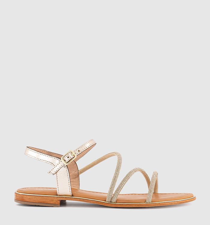 Les Tropeziennes Hactavy Glitter Sandals Gold