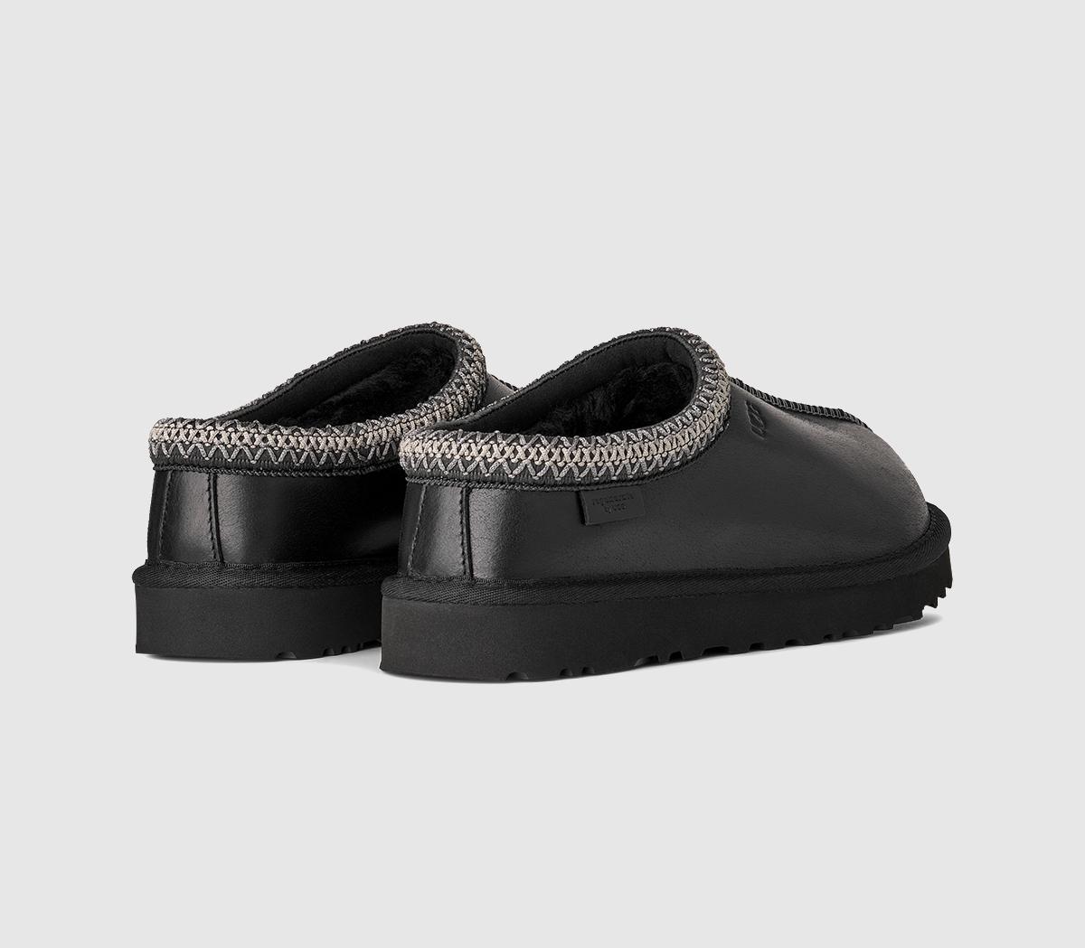 UGGTasman Leather Regen Slippers UGGTasman Leather Regen SlippersBlack