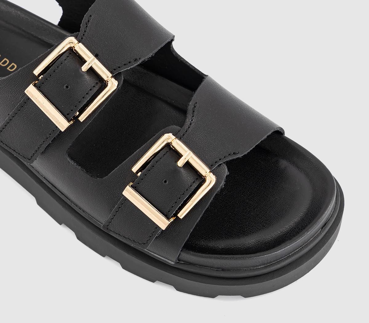 EARTHADDICT Dandelion Slingback Footbed Sandals EARTHADDICT Dandelion Slingback Footbed SandalsBlack Leather