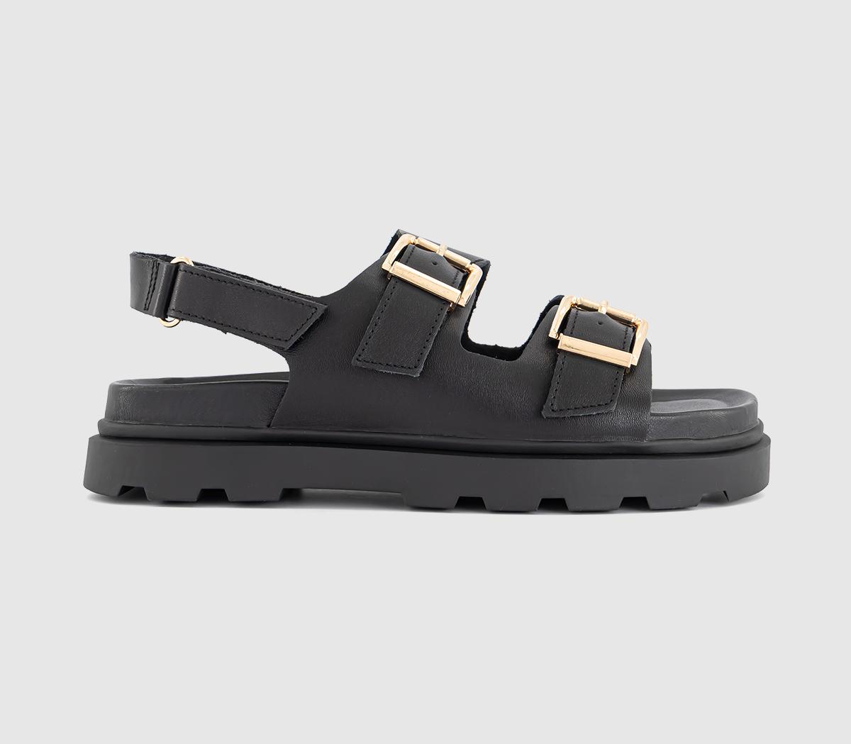 EARTHADDICT Dandelion Slingback Footbed Sandals EARTHADDICT Dandelion Slingback Footbed SandalsBlack Leather