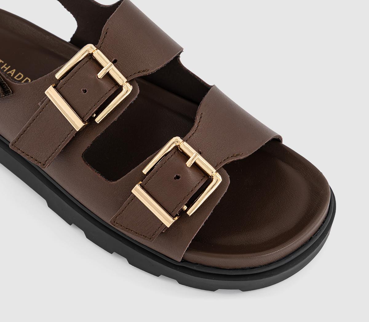 EARTHADDICTDandelion Slingback Footbed Sandals EARTHADDICTDandelion Slingback Footbed SandalsBrown Leather