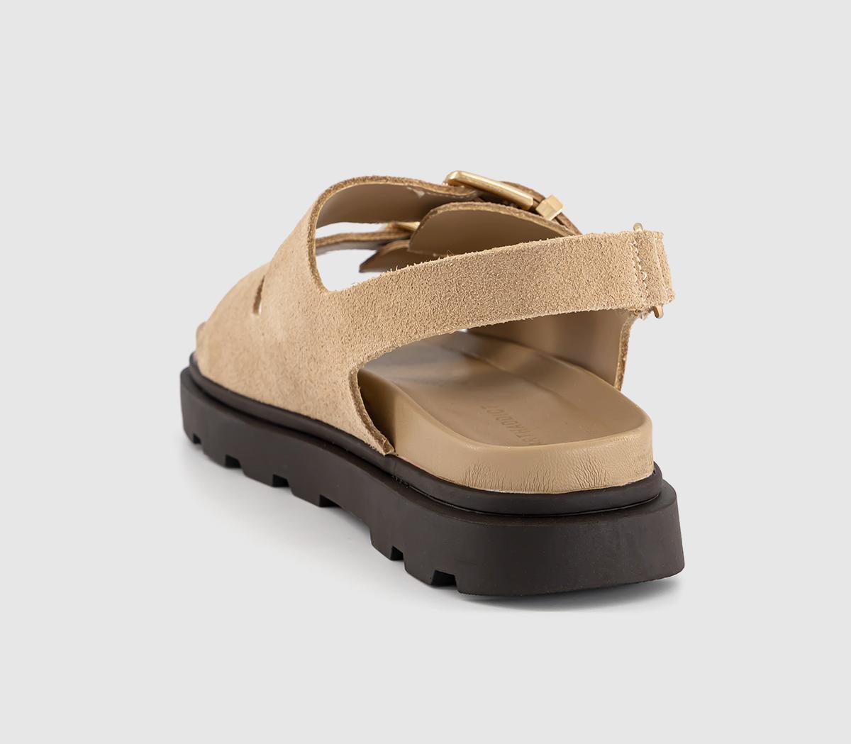 EARTHADDICTDandelion Slingback Footbed Sandals EARTHADDICTDandelion Slingback Footbed SandalsBeige Suede