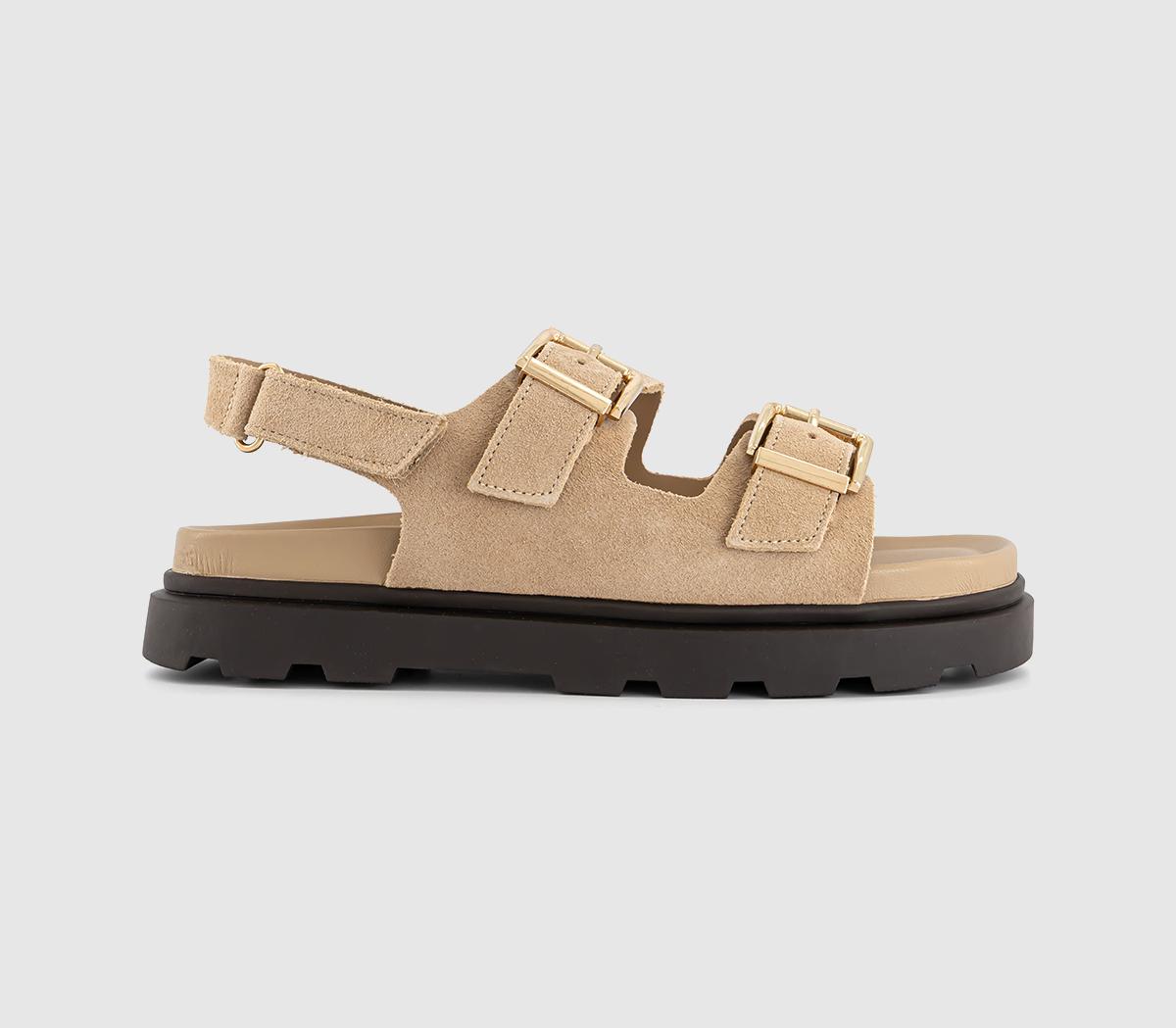 EARTHADDICTDandelion Slingback Footbed Sandals EARTHADDICTDandelion Slingback Footbed SandalsBeige Suede