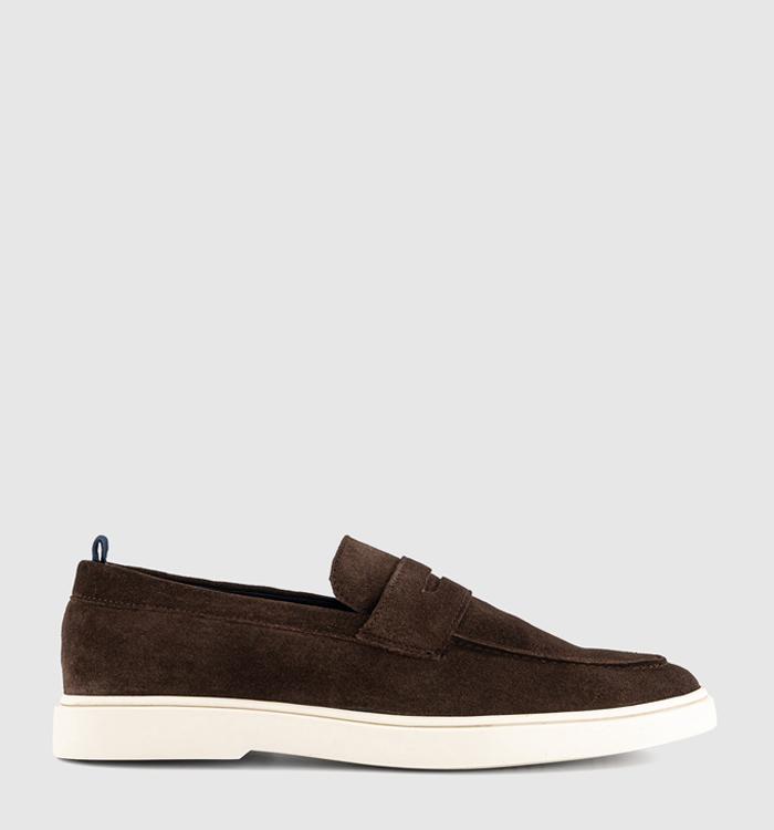 OFFICE Cleveland Penny Loafer Brown Suede