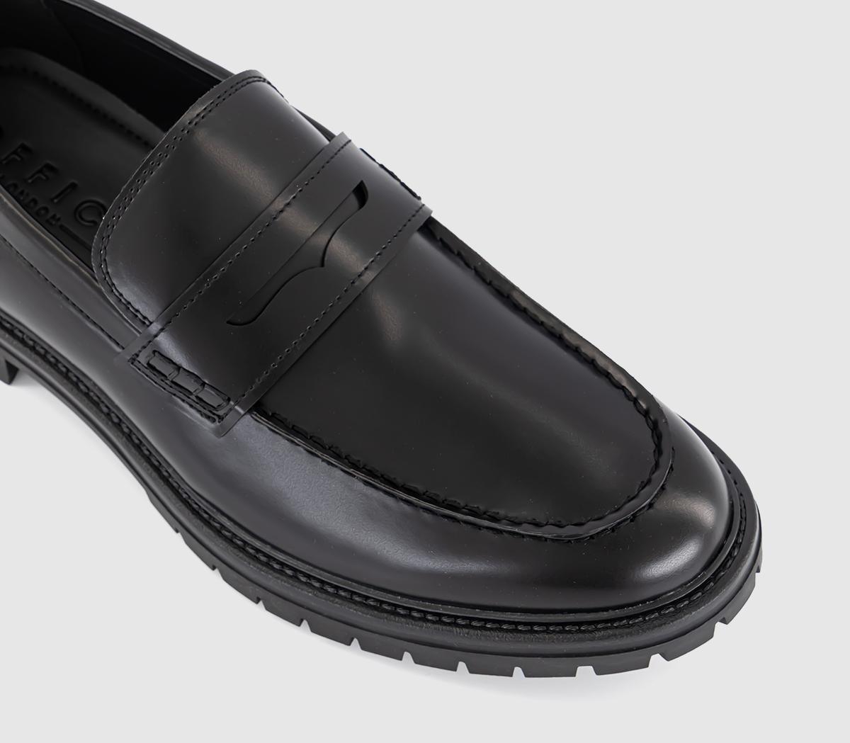 OFFICEMoe Chunky Cleat Sole Loafers OFFICEMoe Chunky Cleat Sole LoafersBlack