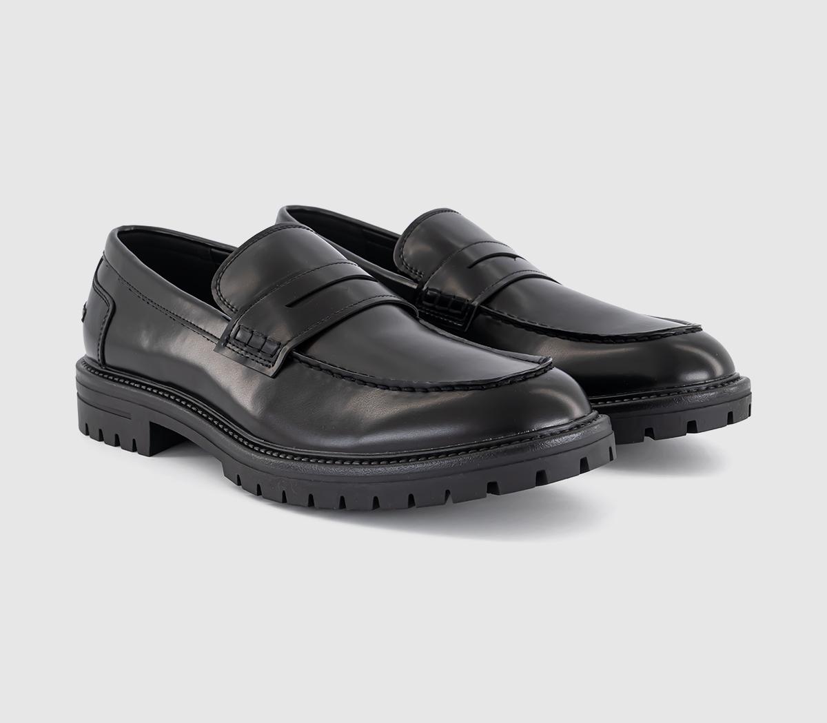 OFFICEMoe Chunky Cleat Sole Loafers OFFICEMoe Chunky Cleat Sole LoafersBlack