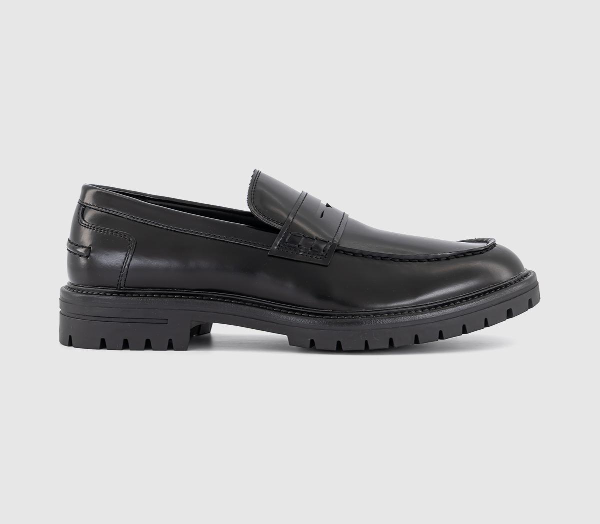 OFFICEMoe Chunky Cleat Sole Loafers OFFICEMoe Chunky Cleat Sole LoafersBlack