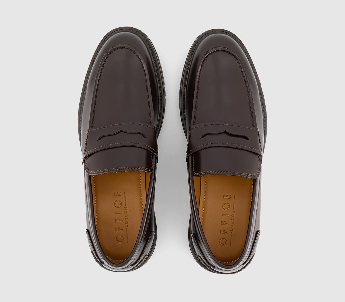 OFFICEMoe Chunky Cleat Sole LoafersBrown