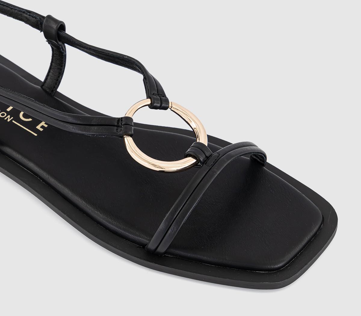OFFICESam Hardware Detail Slingback Sandals OFFICESam Hardware Detail Slingback SandalsBlack