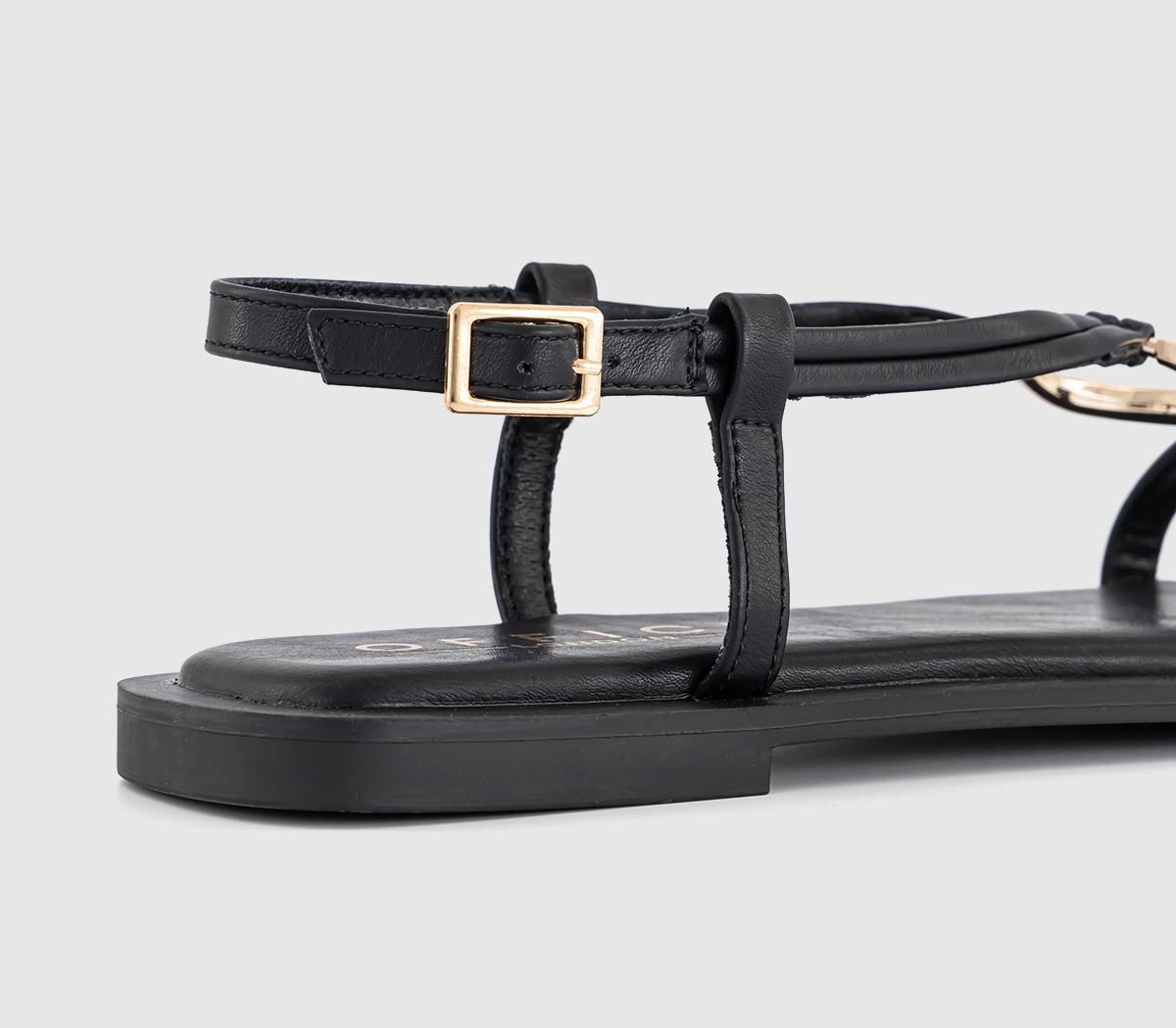 OFFICESam Hardware Detail Slingback Sandals OFFICESam Hardware Detail Slingback SandalsBlack