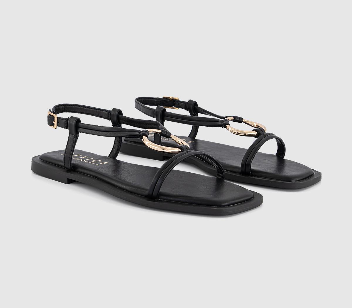 OFFICESam Hardware Detail Slingback Sandals OFFICESam Hardware Detail Slingback SandalsBlack