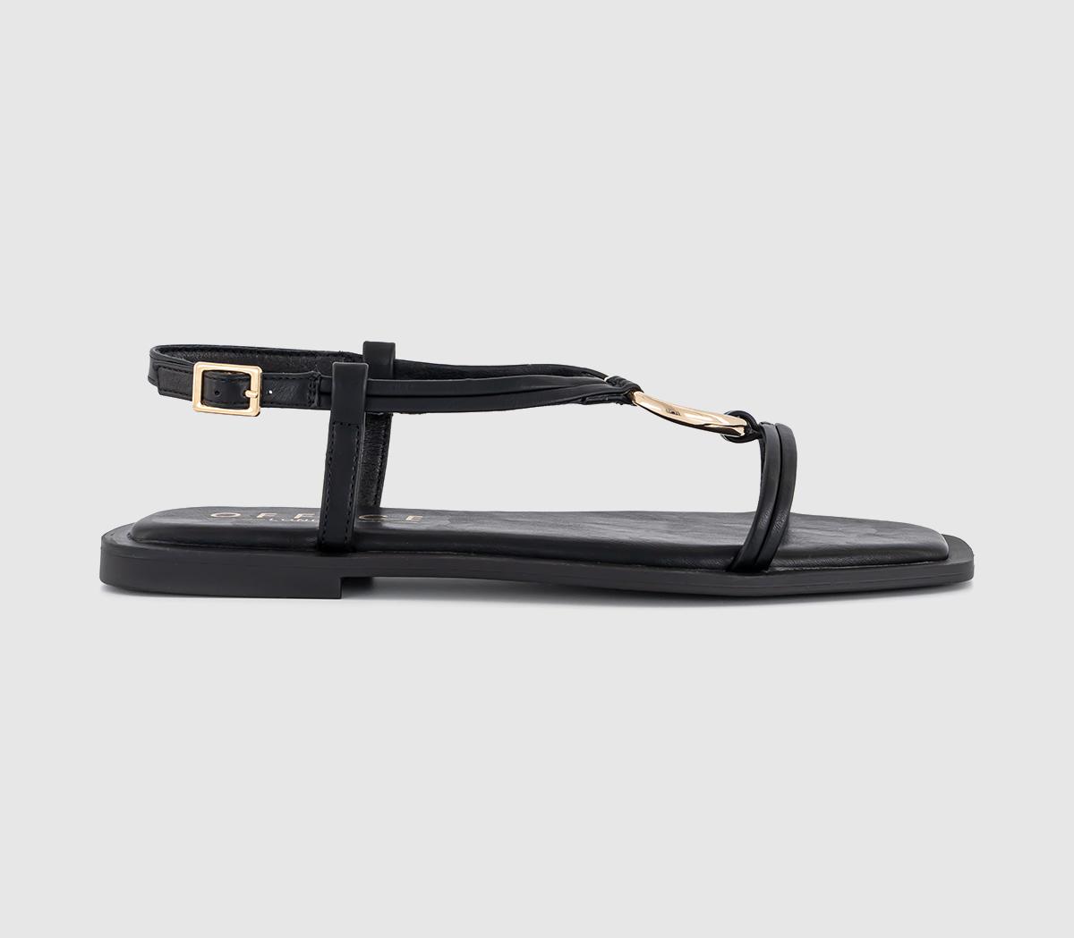OFFICESam Hardware Detail Slingback Sandals OFFICESam Hardware Detail Slingback SandalsBlack