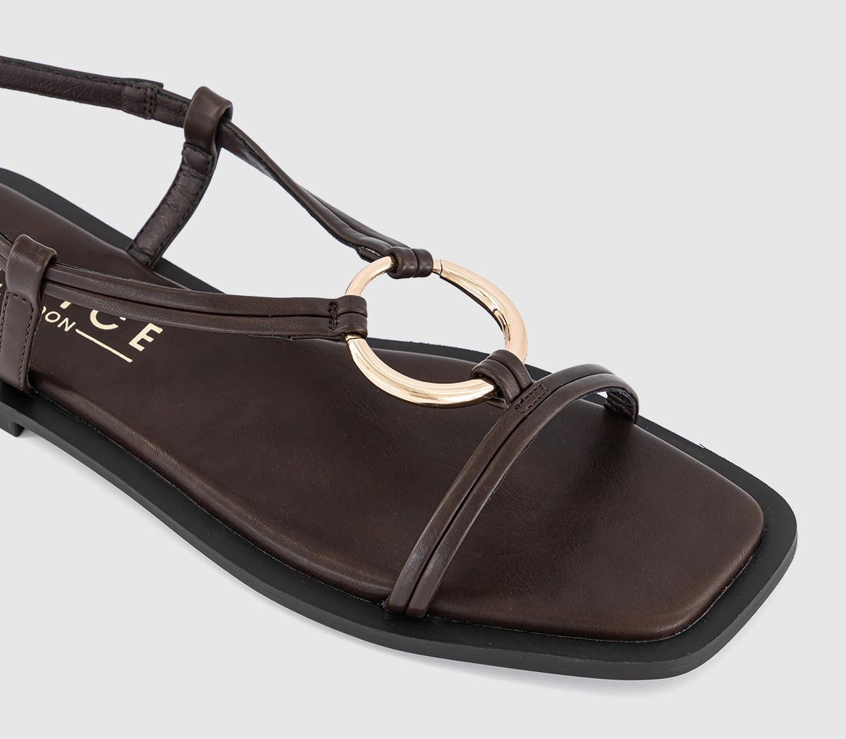 OFFICESam Hardware Detail Slingback Sandals OFFICESam Hardware Detail Slingback SandalsBrown