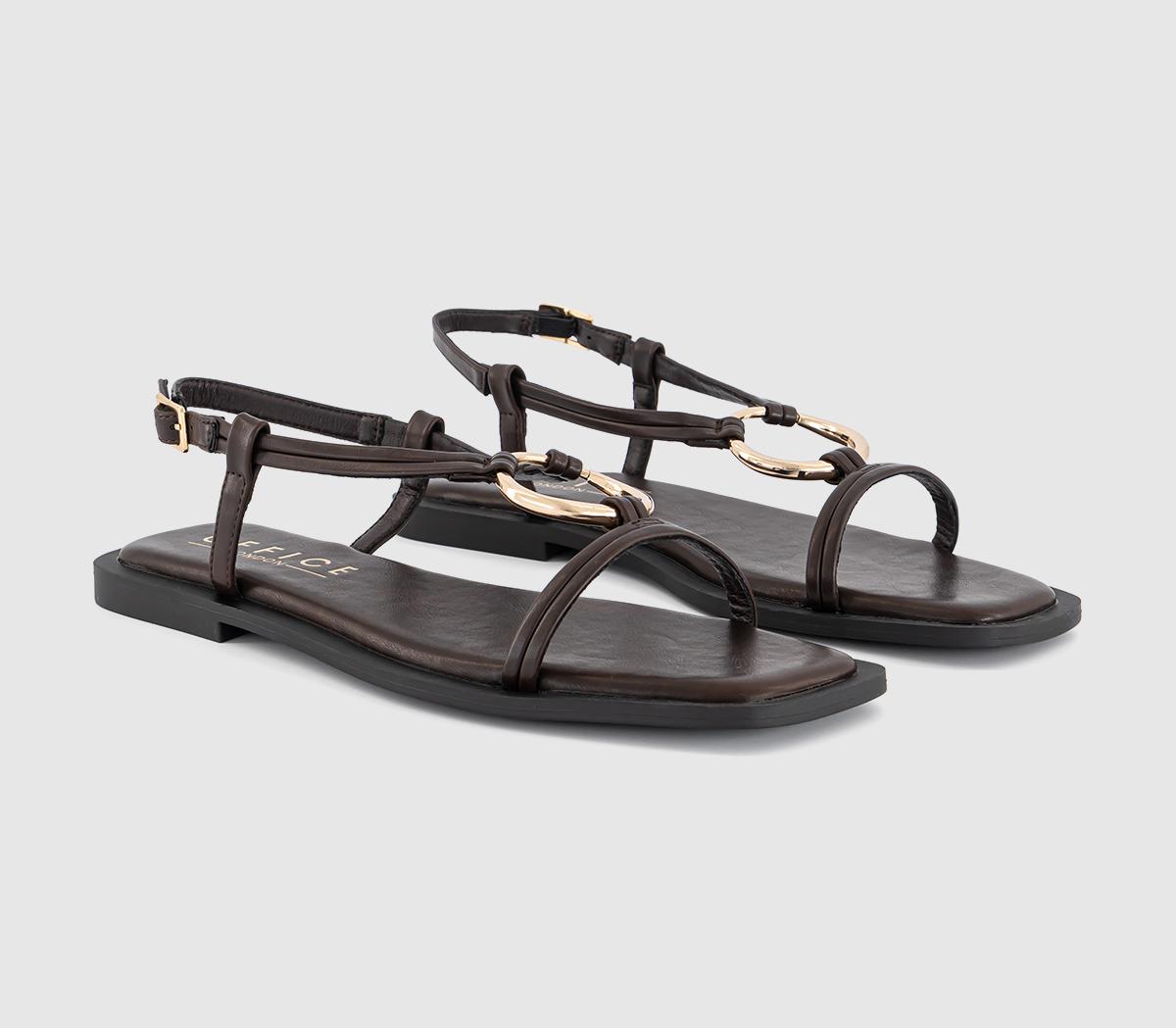 OFFICESam Hardware Detail Slingback Sandals OFFICESam Hardware Detail Slingback SandalsBrown