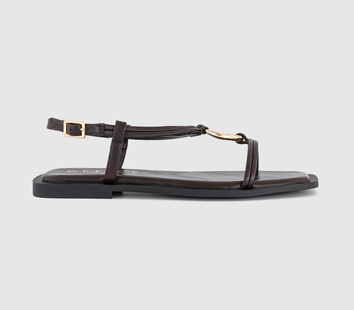 OFFICESam Hardware Detail Slingback Sandals OFFICESam Hardware Detail Slingback SandalsBrown