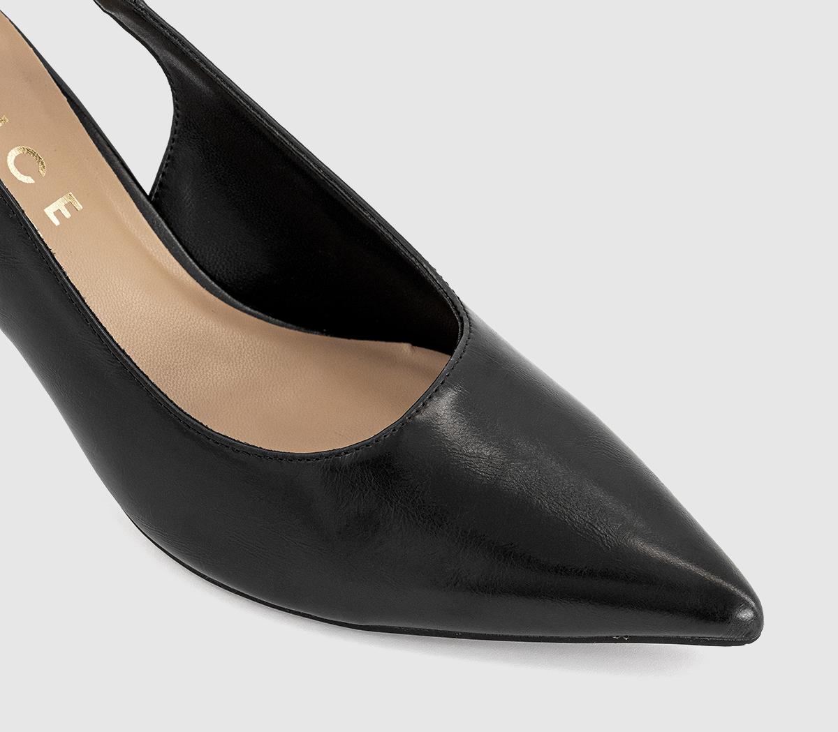 OFFICEHarley Buckle Slingback Court HeelsBlack