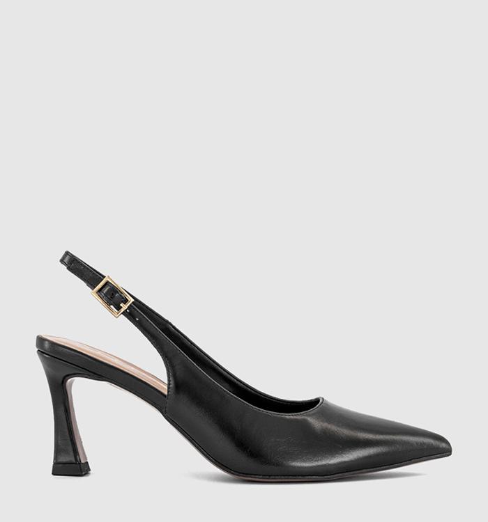 OFFICE Harley Buckle Slingback Court Heels Black