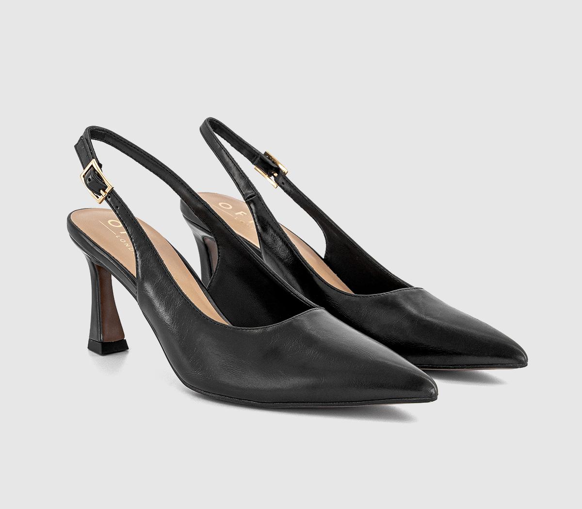 OFFICEHarley Buckle Slingback Court HeelsBlack