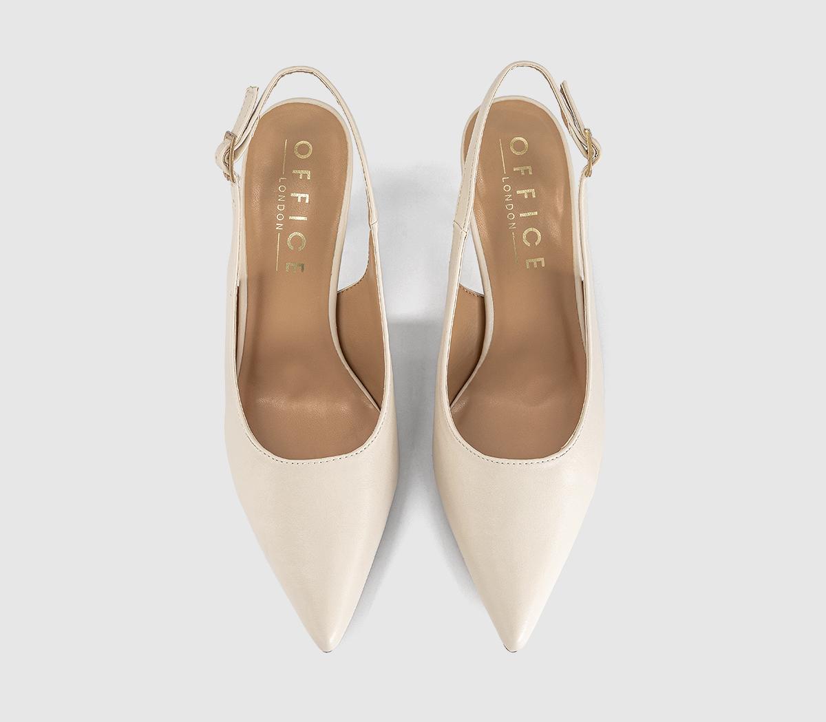 OFFICEHarley Buckle Slingback Court HeelsOff White