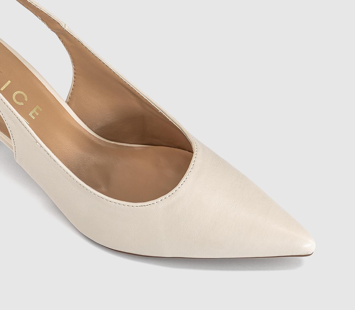 OFFICEHarley Buckle Slingback Court HeelsOff White