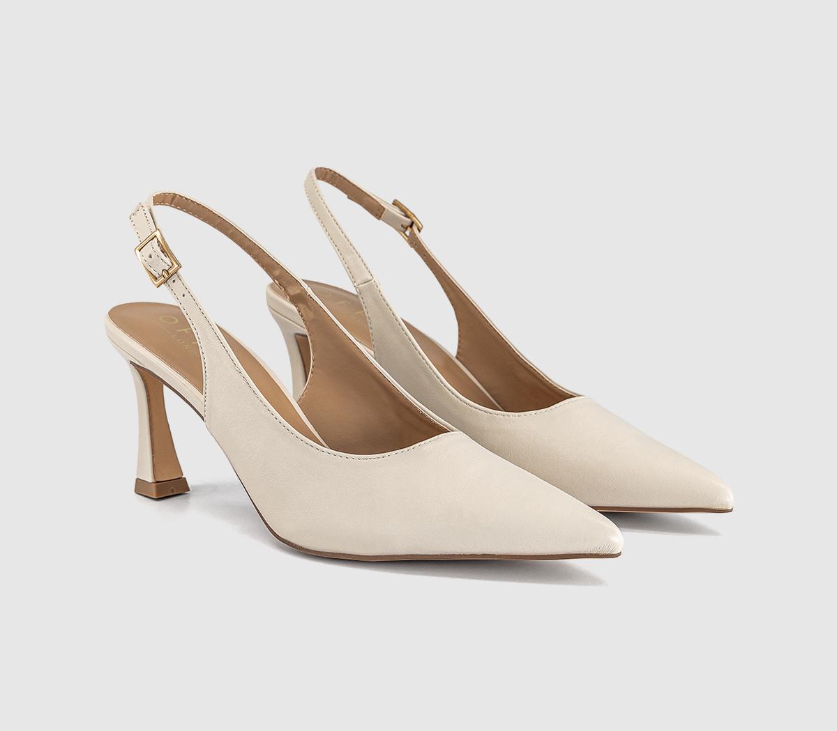 OFFICEHarley Buckle Slingback Court HeelsOff White