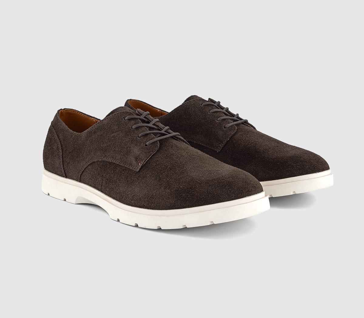 OFFICEColumbia Cleat Sole Derby ShoesChocolate Suede
