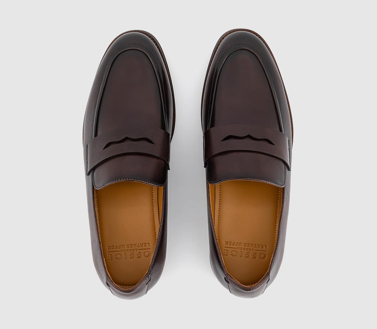 OFFICEMorris Penny Loafers OFFICEMorris Penny LoafersBrown Leather