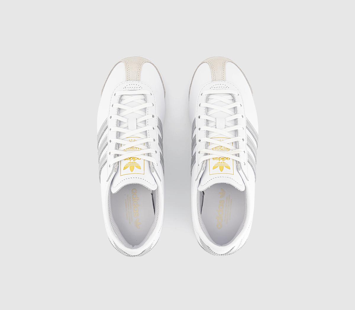 adidasItalia 70s TrainersWhite Silver Metallic Cream White