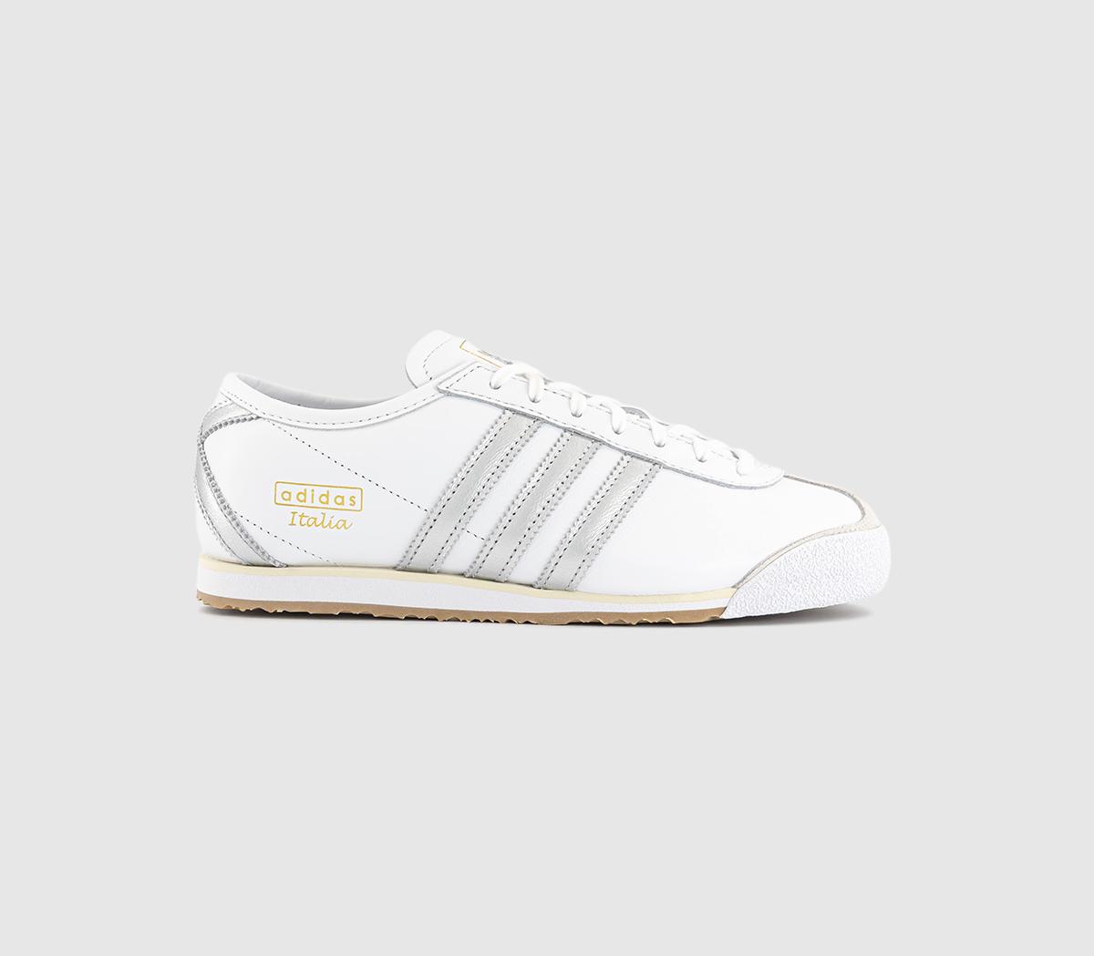 adidasItalia 70s TrainersWhite Silver Metallic Cream White