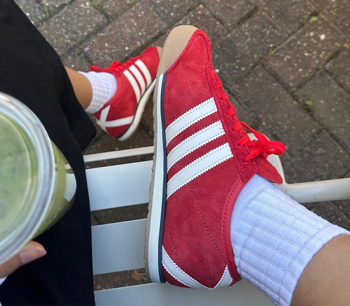 adidasItalia 70s Trainers adidasItalia 70s TrainersRed Cream White Silver Metallic