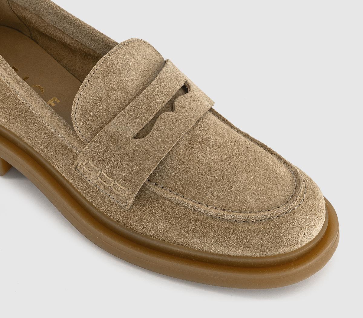 OFFICEFig Chunky Penny Loafers OFFICEFig Chunky Penny LoafersTaupe Suede
