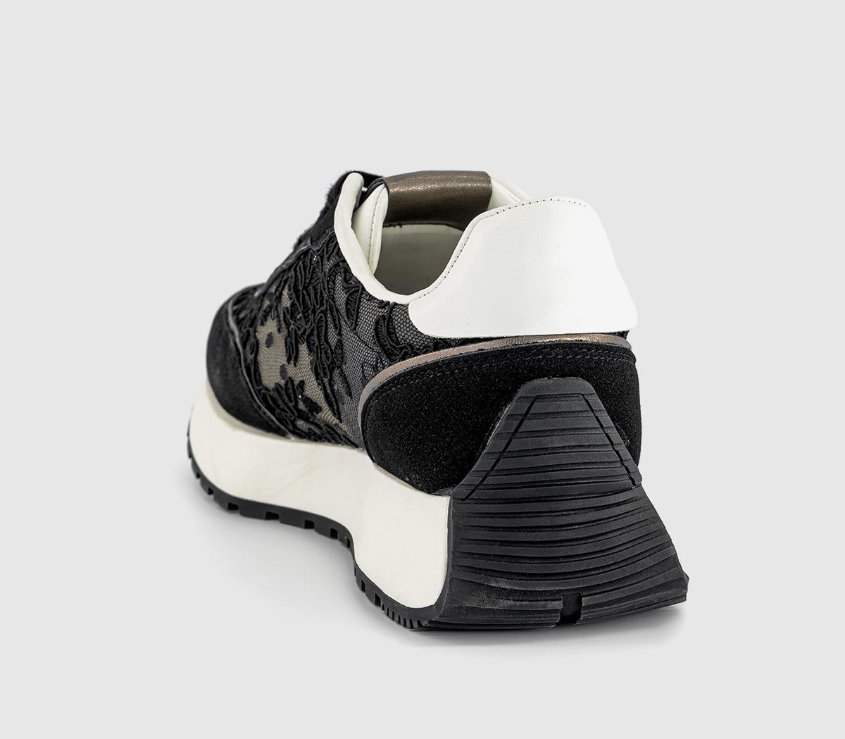OFFICETammy Lace Detail TrainersBlack