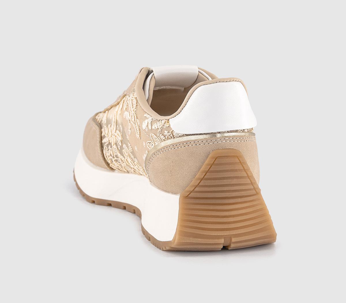 OFFICETammy Lace Detail TrainersBeige