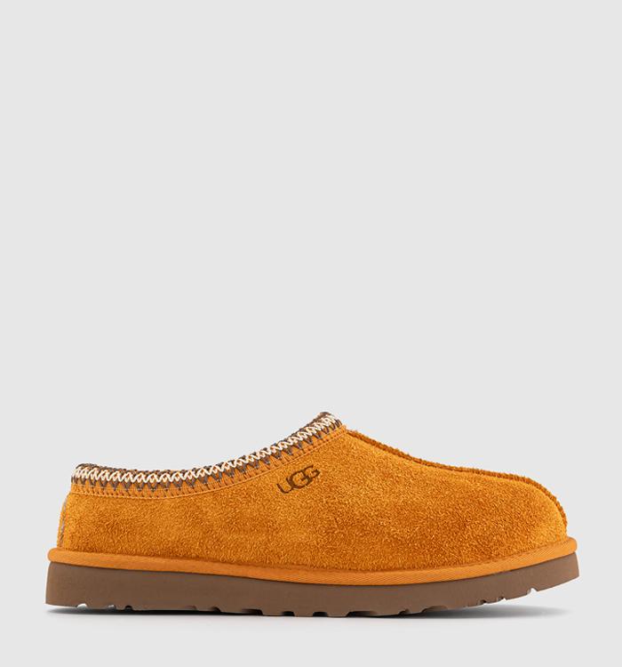 UGG Tasman Shaggy Suede Slippers M Dark Apricot