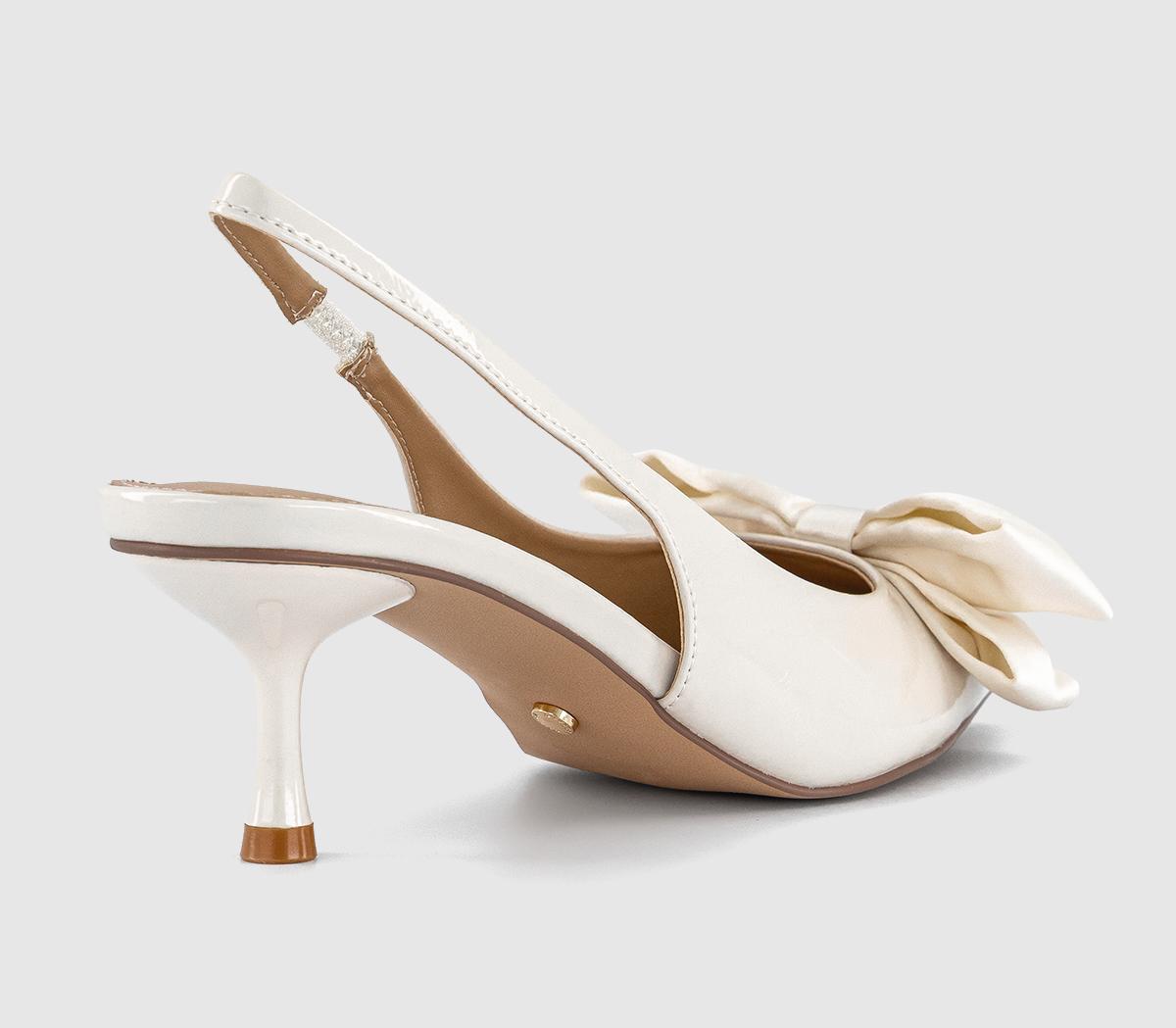 OFFICEMariella Bow Slingback Court HeelsWhite