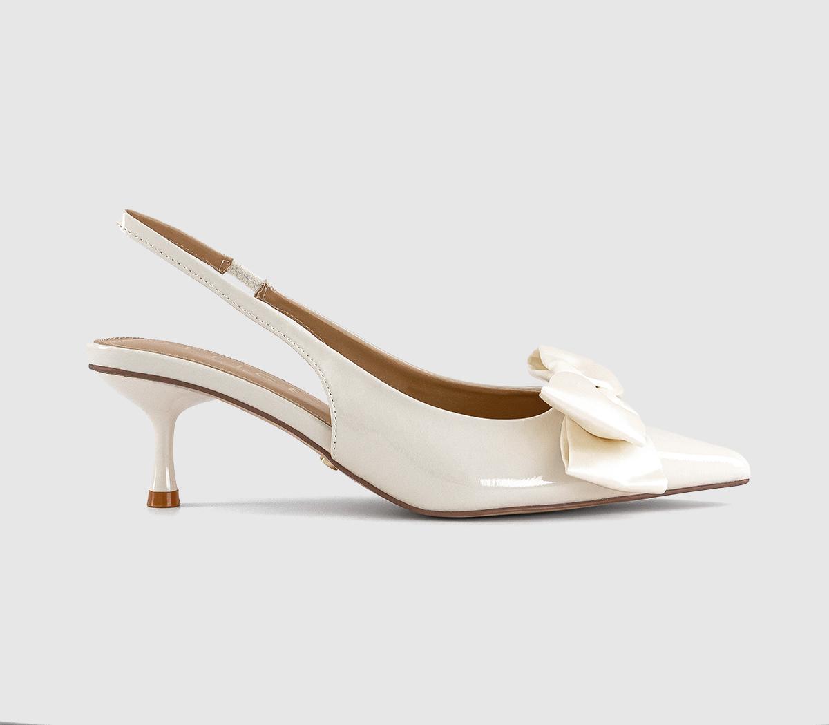 OFFICEMariella Bow Slingback Court HeelsWhite