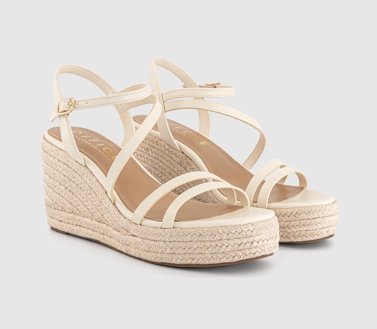 OFFICEHolland Strappy Espadrille Wedges OFFICEHolland Strappy Espadrille WedgesWhite