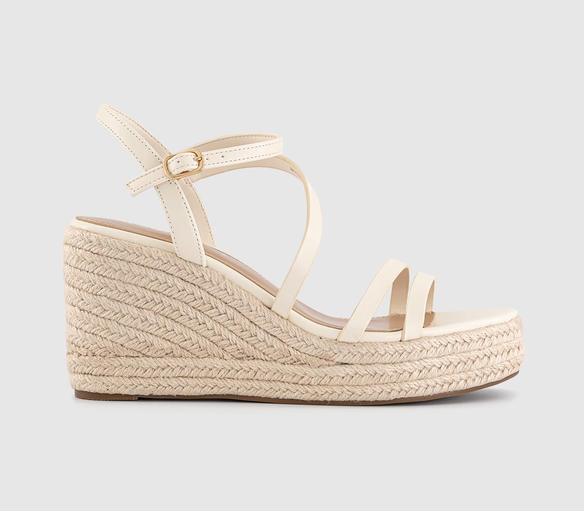OFFICEHolland Strappy Espadrille Wedges OFFICEHolland Strappy Espadrille WedgesWhite