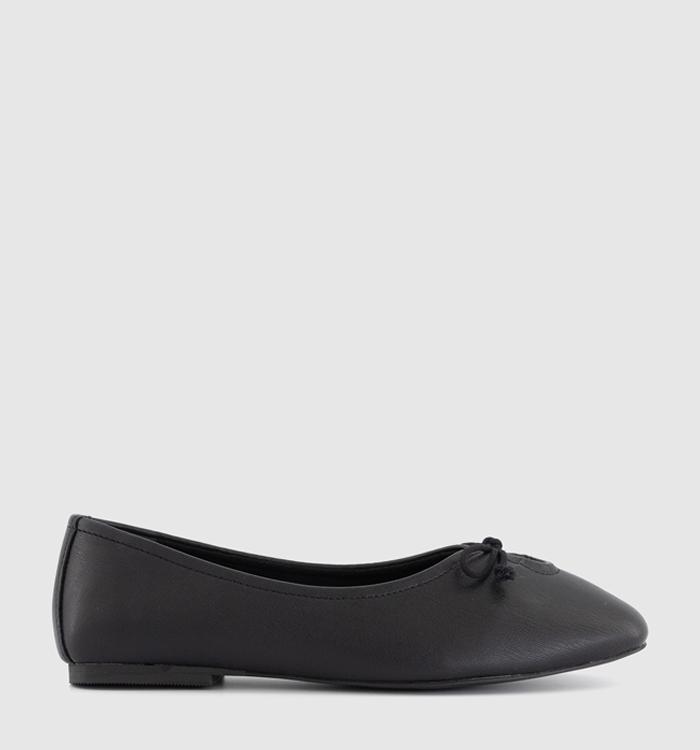 OFFICE Freya Bow Ballet Pumps Black