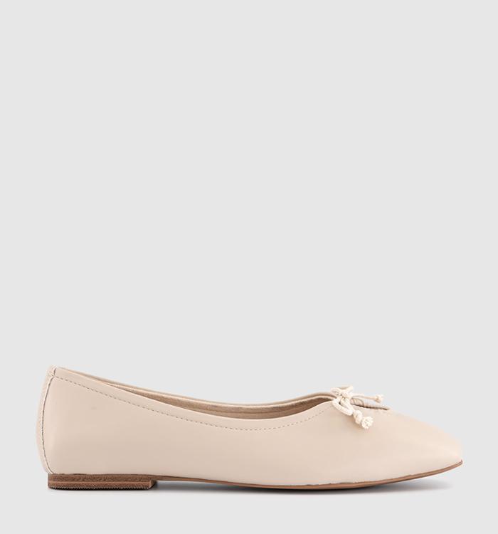 OFFICE Freya Bow Ballet Pumps Off White