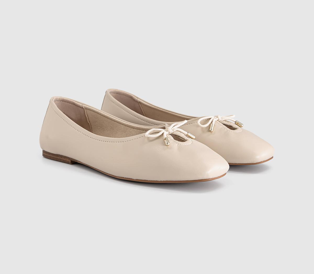 OFFICEFreya Bow Ballerina FlatsNew White