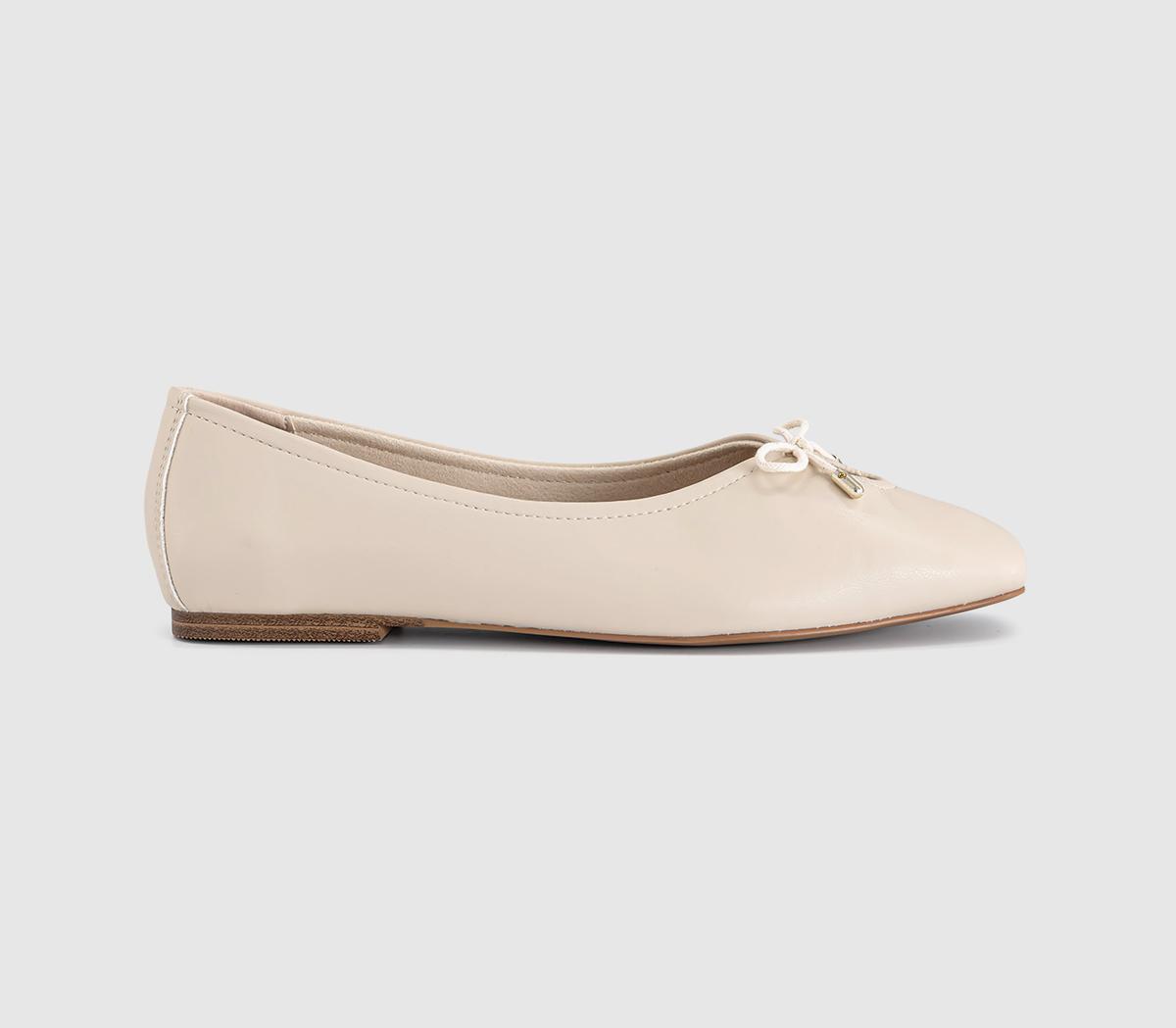 OFFICEFreya Bow Ballerina FlatsNew White